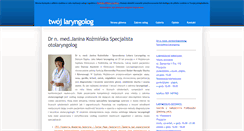 Desktop Screenshot of kozminska.pl